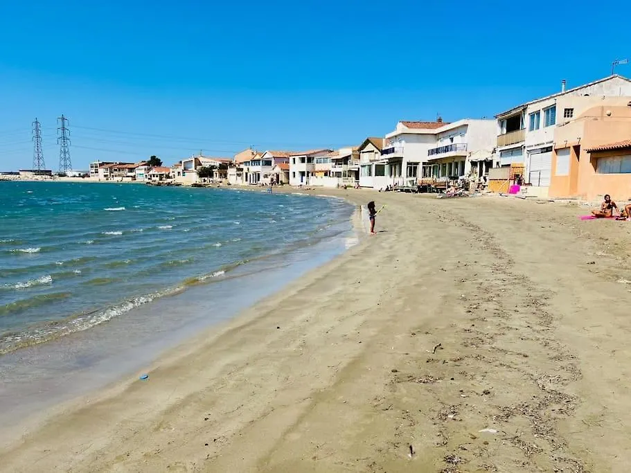 Voile De Mer 1 - Les Pieds Dans L'Eau, Clim, Wifi, 2 Personnes Fos-sur-Mer Apartment