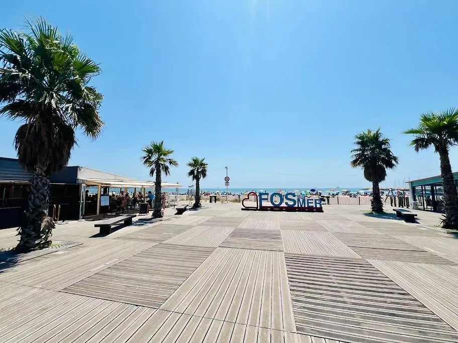 Voile De Mer 1 - Les Pieds Dans L'Eau, Clim, Wifi, 2 Personnes Fos-sur-Mer France